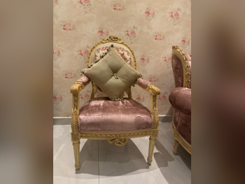 Sofas, Couches & Chairs 3-Seat Sofa & One Armchair  - Fabric  - Pink