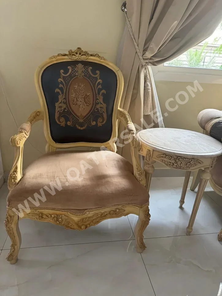 Sofas, Couches & Chairs 3-Seat Sofa & One Armchair  - Fabric  - Beige