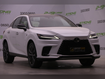لكزس  ار اكس  350 اف سبورت  2025  اوتوماتيك  0 كم  6 سلندر  دفع رباعي  اس يو في  أبيض  تحت الضمان