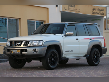 Nissan  Patrol  Super Safari  2019  Automatic  43,000 Km  6 Cylinder  Four Wheel Drive (4WD)  SUV  White