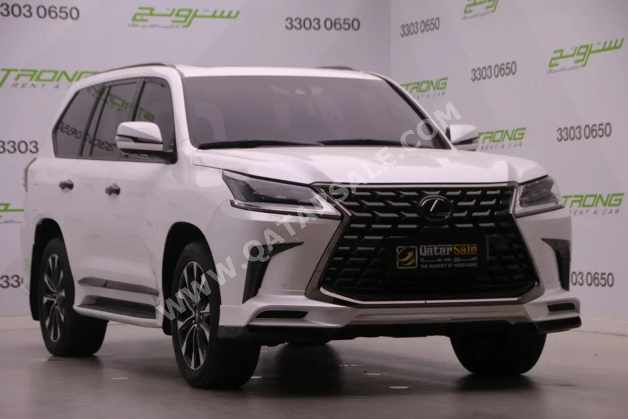 Lexus  LX  570 S Black Edition  2021  Automatic  96,000 Km  8 Cylinder  Four Wheel Drive (4WD)  SUV  White