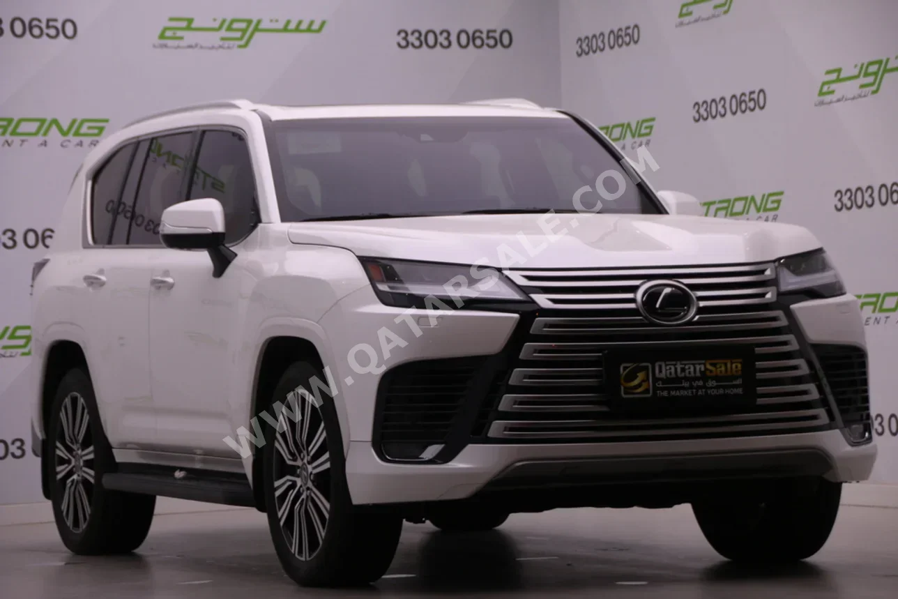 Lexus  LX  600 Luxury  2024  Automatic  3,900 Km  6 Cylinder  Four Wheel Drive (4WD)  SUV  Pearl  With Warranty