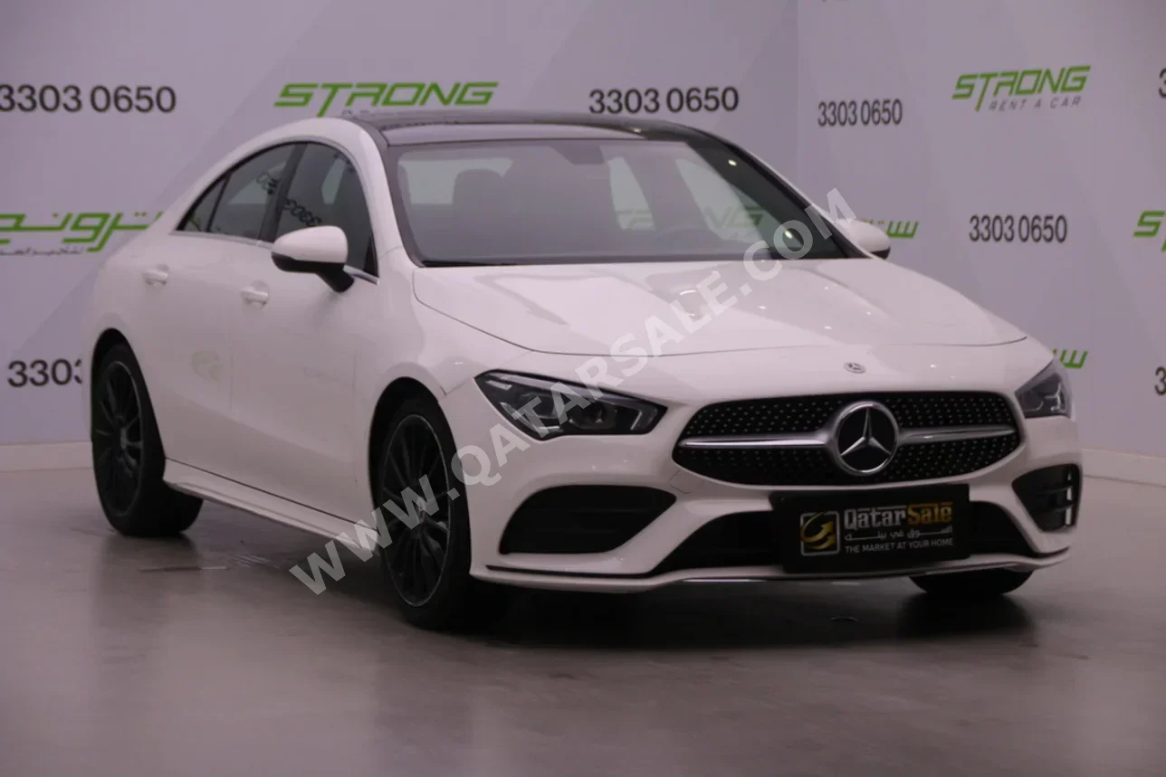 Mercedes-Benz  CLA  250  2022  Automatic  74,000 Km  4 Cylinder  Rear Wheel Drive (RWD)  Sedan  White