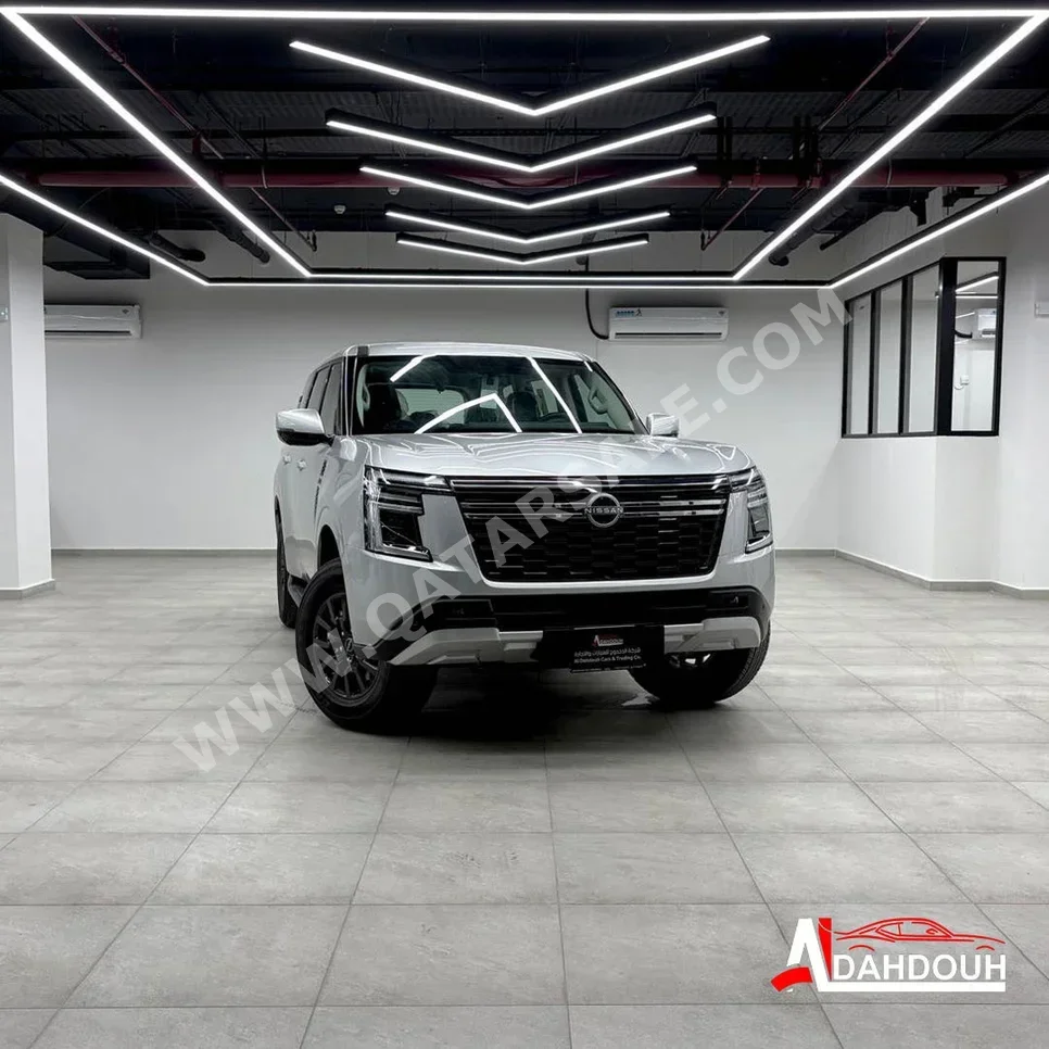 Nissan  Patrol  SE  2025  Automatic  90 Km  6 Cylinder  Four Wheel Drive (4WD)  SUV  Silver  With Warranty
