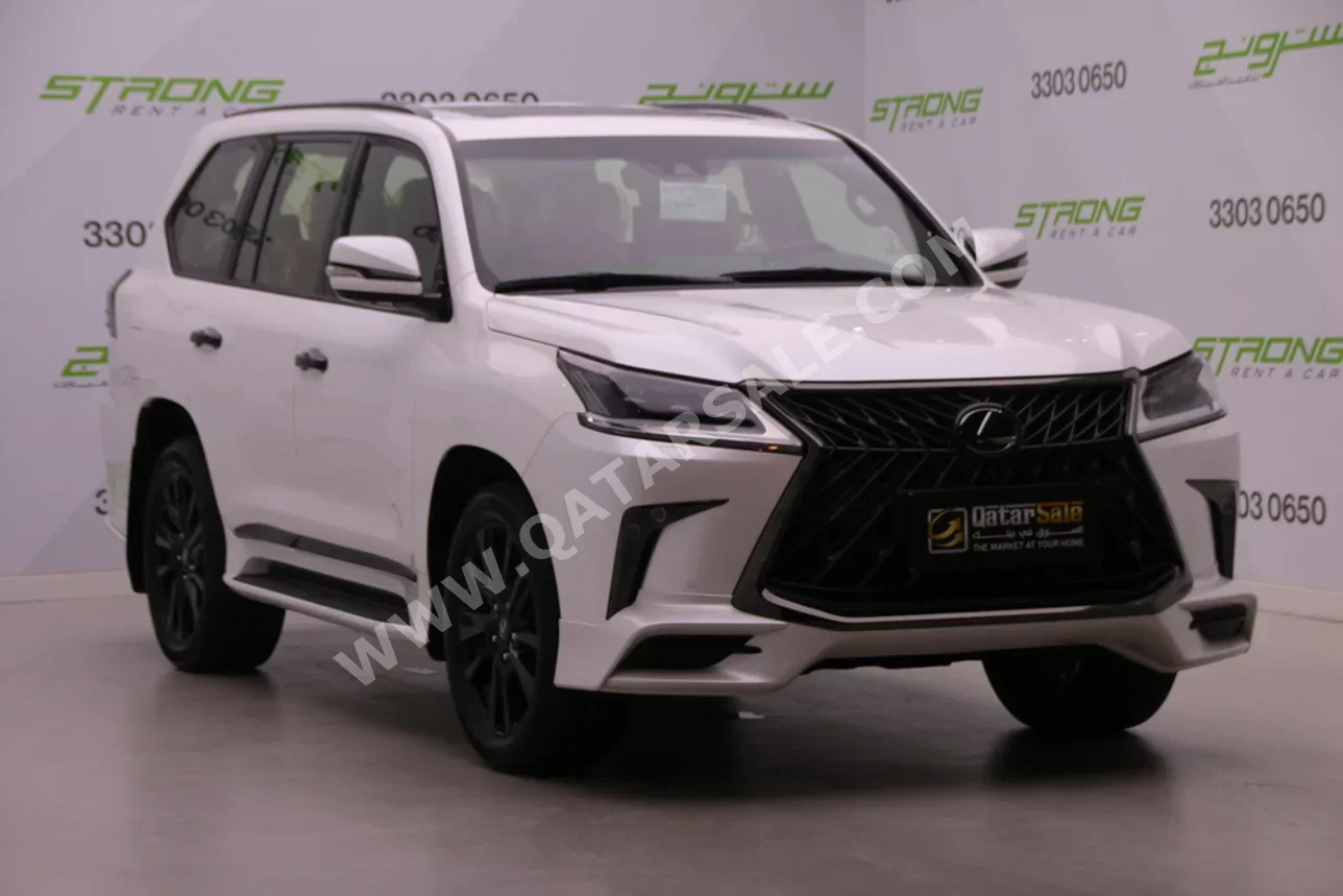 Lexus  LX  570 S Black Edition  2020  Automatic  34,000 Km  8 Cylinder  Four Wheel Drive (4WD)  SUV  White