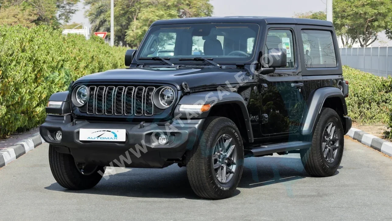 Jeep  Wrangler  Sport Plus  2025  Automatic  11 Km  4 Cylinder  Four Wheel Drive (4WD)  SUV  Black  With Warranty
