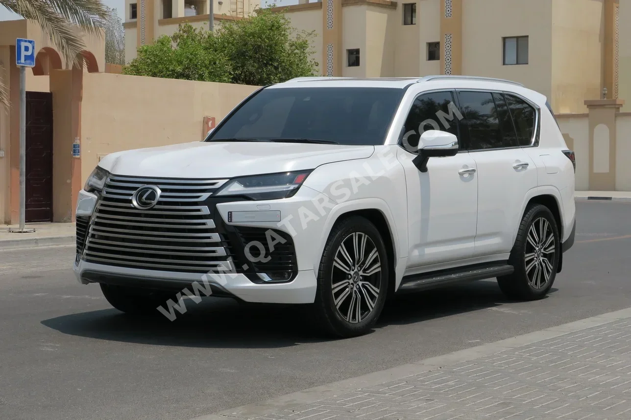 Lexus  LX  600 Luxury  2022  Automatic  46,000 Km  6 Cylinder  Four Wheel Drive (4WD)  SUV  White  With Warranty