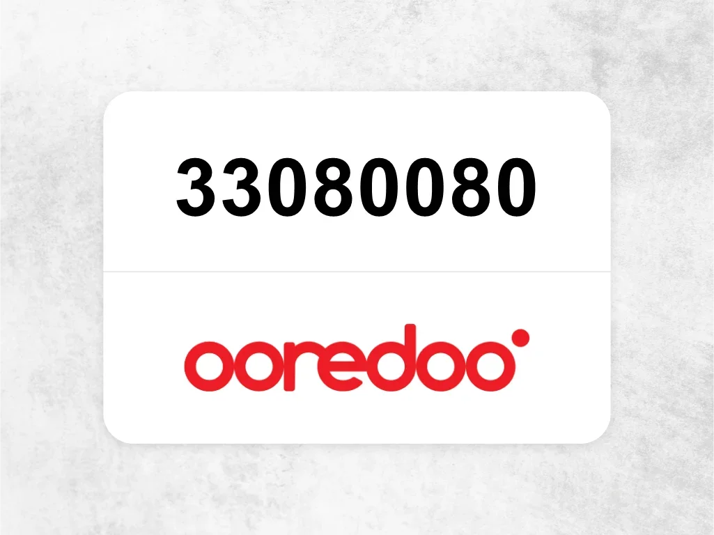 Ooredoo Mobile Phone  33080080