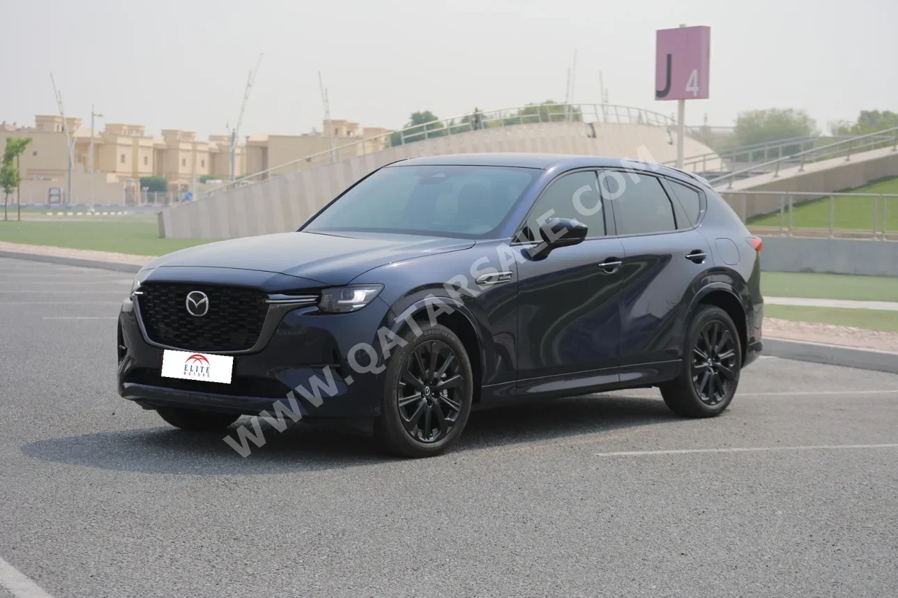 Mazda  CX  60  2024  Automatic  12,000 Km  6 Cylinder  All Wheel Drive (AWD)  SUV  Dark Blue  With Warranty