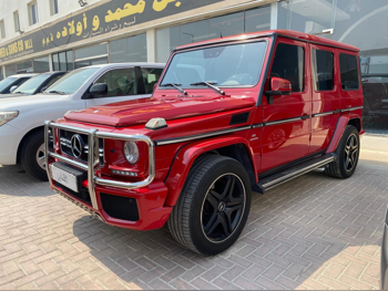 مرسيدس - بنز  جي - كلاس  63 اي ام جي  2014  اوتوماتيك  168,000 كم  8 سلندر  دفع رباعي  اس يو في  أحمر
