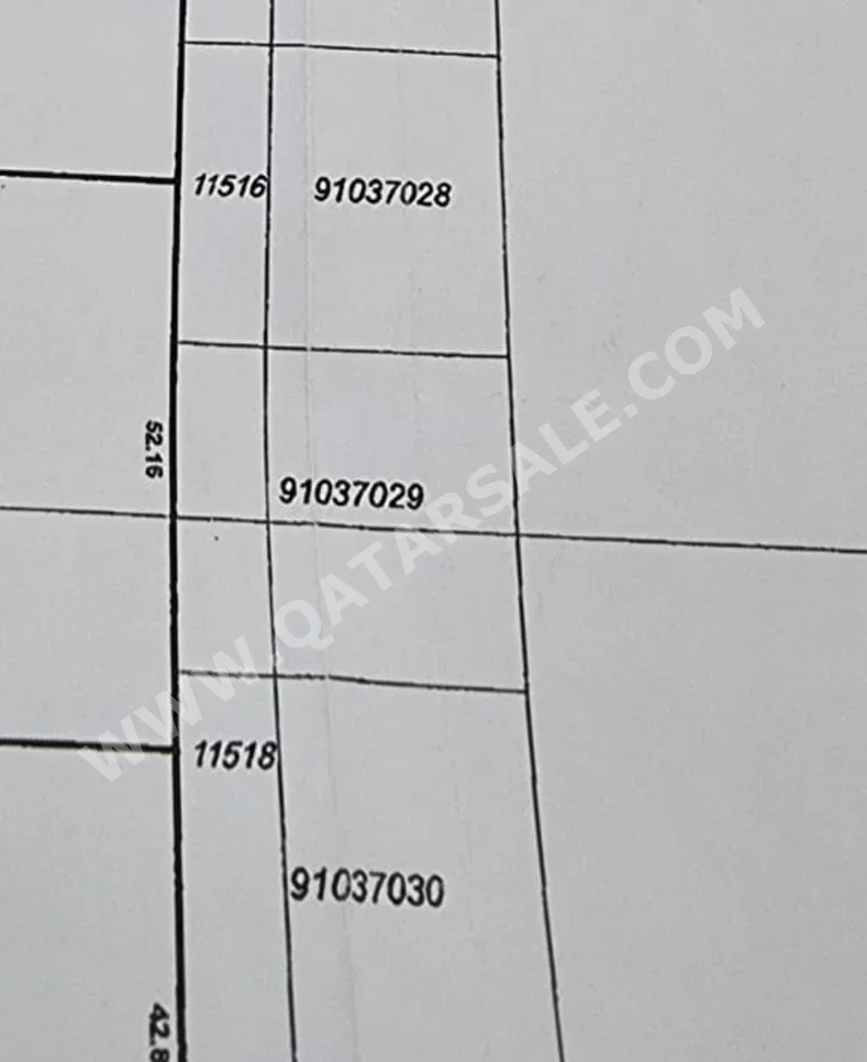 اراضي للبيع في الريان  - الوعب  -المساحة 1,050 متر مربع