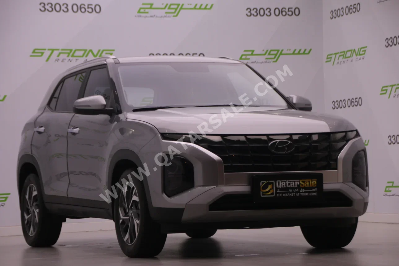 Hyundai  Creta  2023  Automatic  24,000 Km  4 Cylinder  Front Wheel Drive (FWD)  SUV  Silver  With Warranty