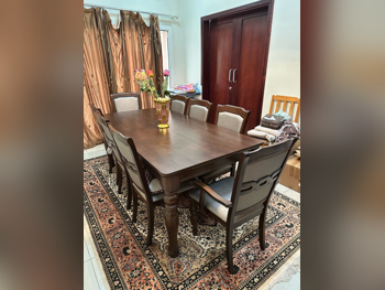 طاولة طعام  - ايكيا  - بنى  - الصين  - 8 مقاعد