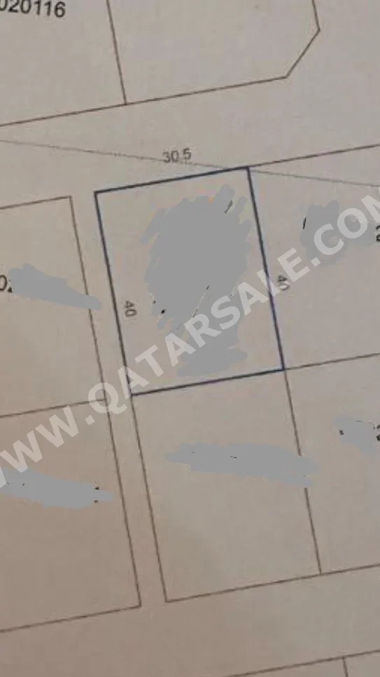 اراضي للبيع في الدوحة  - المرخية  -المساحة 1,221 متر مربع