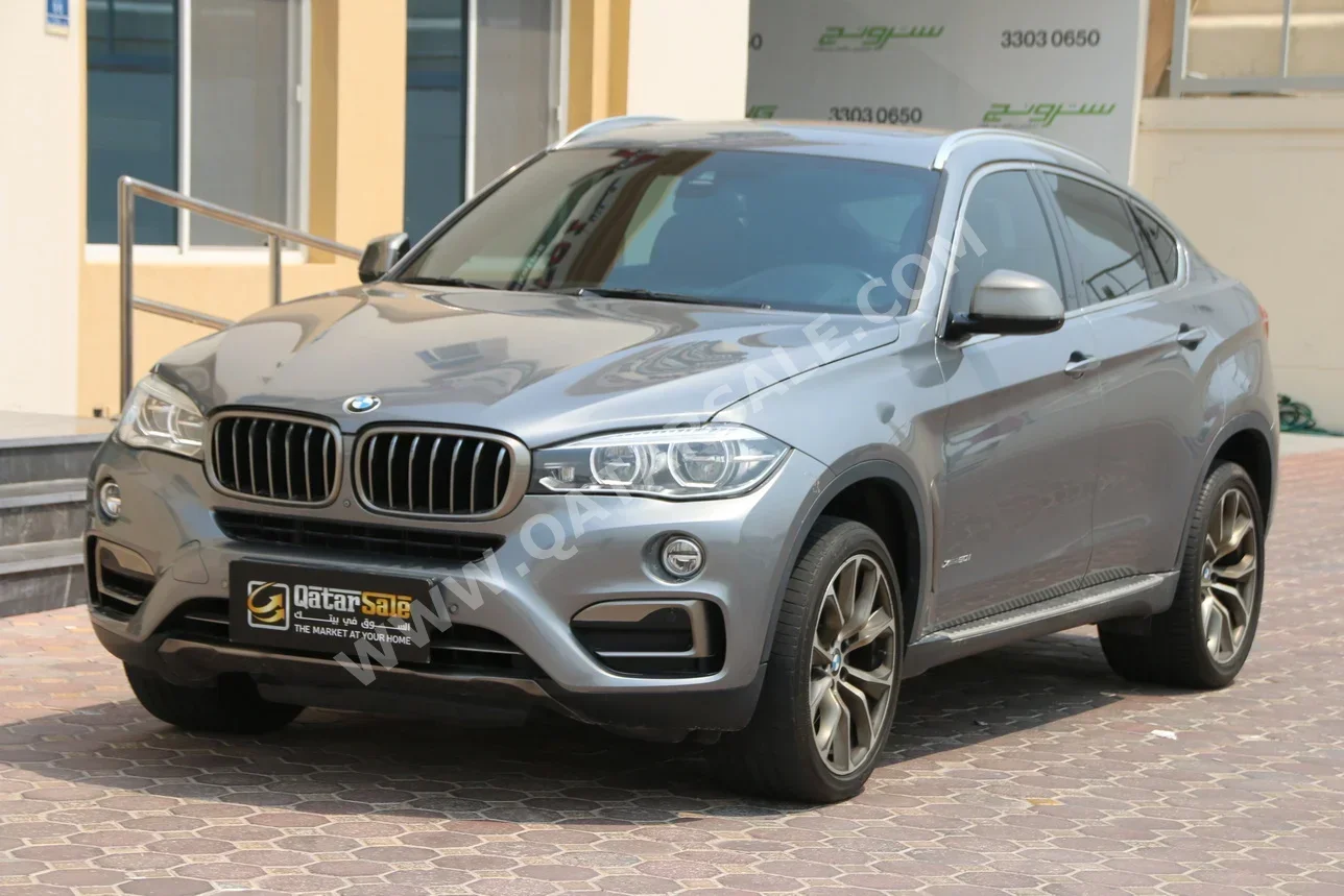 BMW  X-Series  X6 50i  2018  Automatic  110,000 Km  8 Cylinder  Four Wheel Drive (4WD)  SUV  Gray