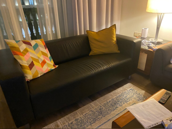 Sofas, Couches & Chairs IKEA  2-Seat Sofa  - Faux Leather  - Black
