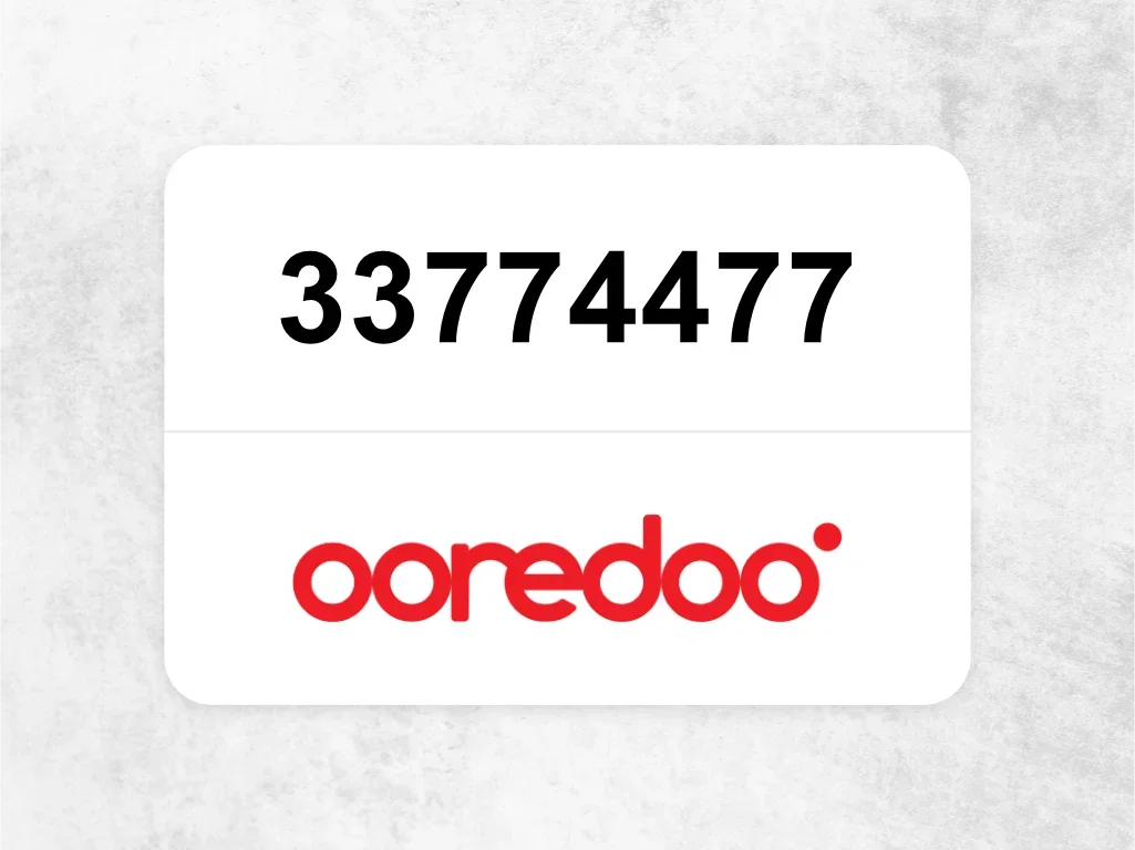 Ooredoo Mobile Phone  33774477