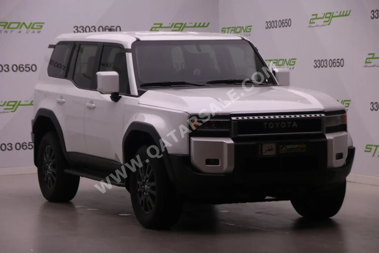 Toyota  Prado  2025  Automatic  6,400 Km  4 Cylinder  Four Wheel Drive (4WD)  SUV  White  With Warranty