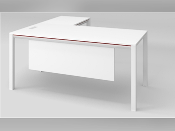 المكاتب ومكاتب الحاسوب - مكتب مدير  - ميرير للمفروشات  - أبيض