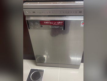 غسالات صحون - تقليدية قائمة بذاتها  - ال جي  - فضة