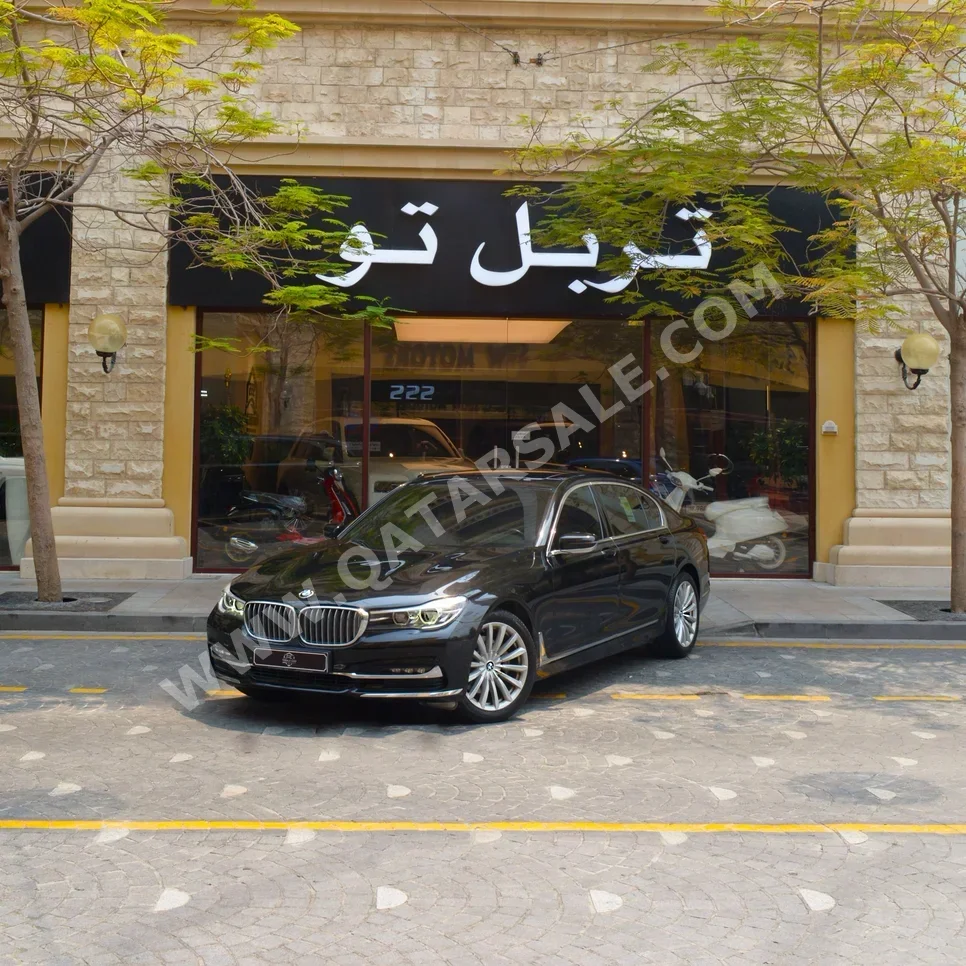 BMW  7-Series  730 Li  2017  Automatic  72,000 Km  4 Cylinder  Rear Wheel Drive (RWD)  Sedan  Black