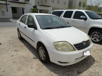 Toyota  Corolla  2001  Automatic  313,000 Km  4 Cylinder  Front Wheel Drive (FWD)  Sedan  White