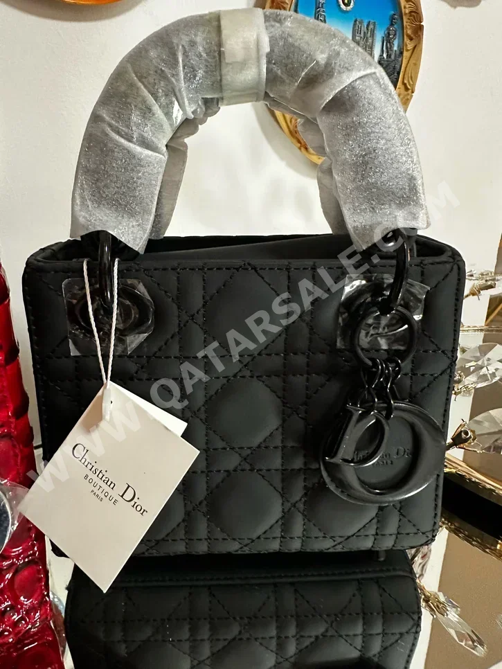 Bags  - Dior  - Black  - Vegan Leather  - For Women