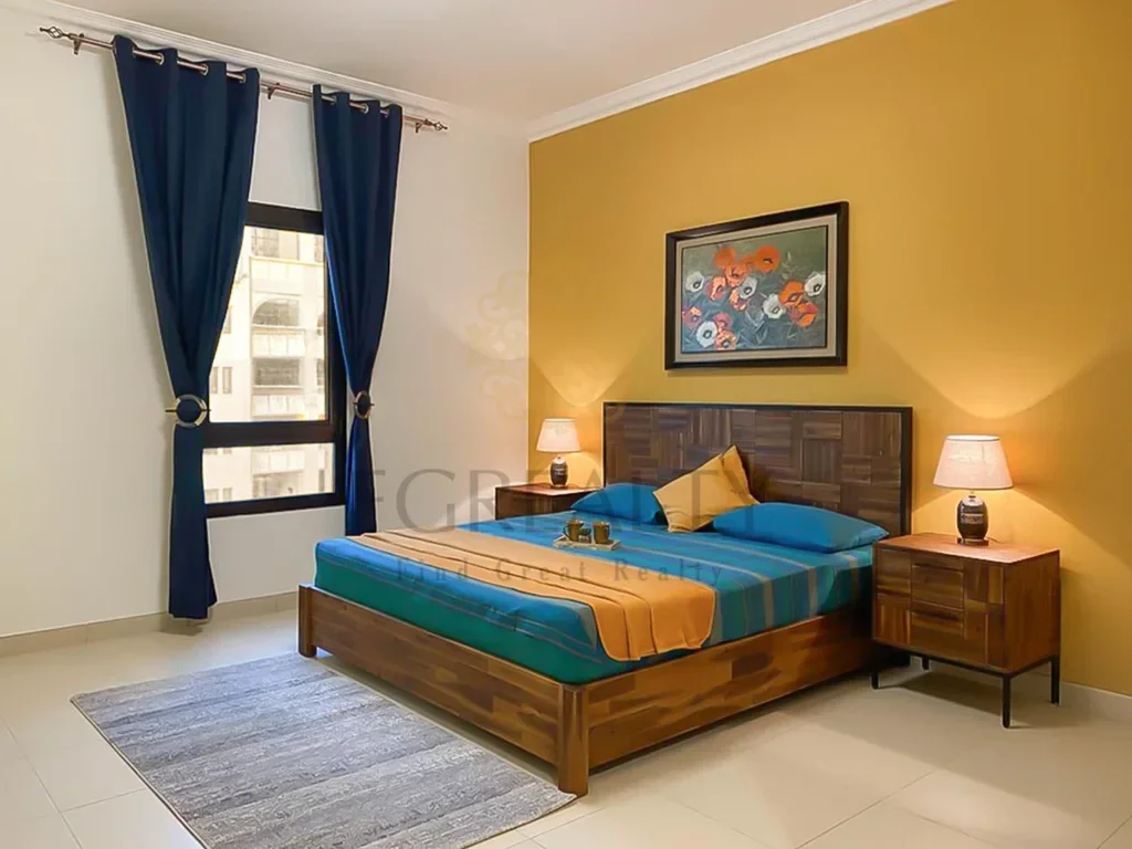 1 Bedrooms  Apartment  For Rent  in Doha -  The Pearl  Fully Furnished