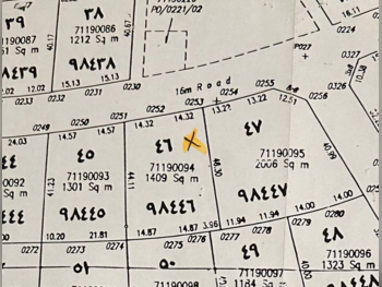 Lands For Sale  in Umm Salal  - Al Kharaitiyat  -Area Size 1,409 Square Meter