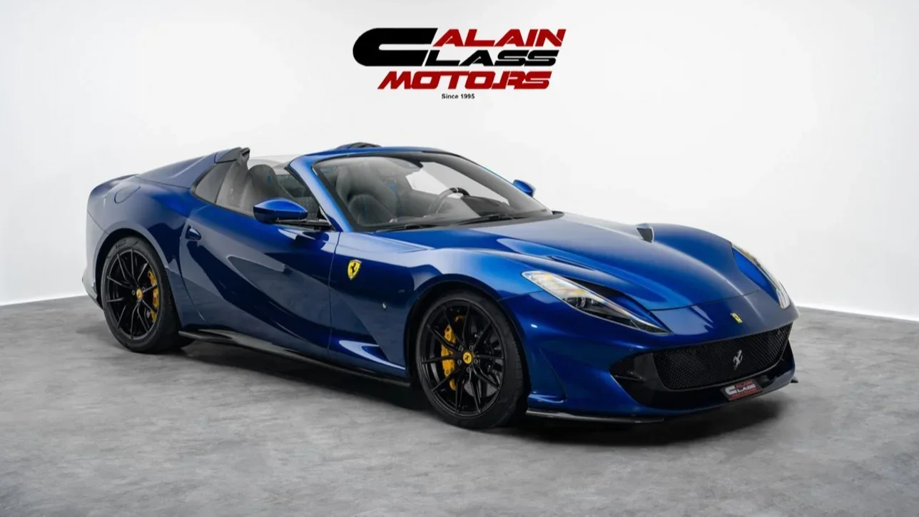 Ferrari  812  GTS  2021  Automatic  12,280 Km  12 Cylinder  Rear Wheel Drive (RWD)  Convertible  Blue  With Warranty