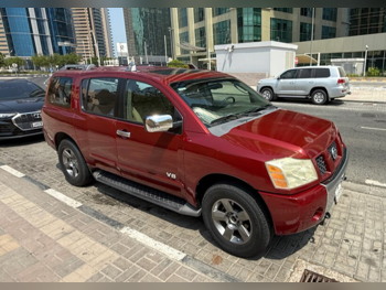 نيسان  أرمادا  اس اي  2008  اوتوماتيك  130,000 كم  8 سلندر  دفع رباعي  اس يو في  عنابي
