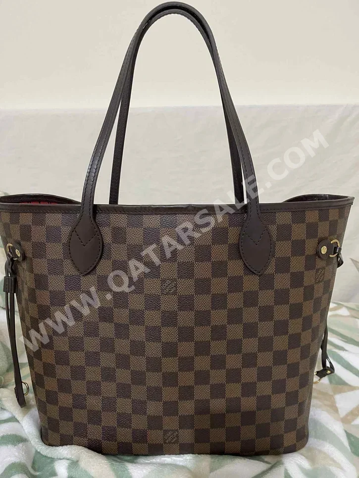Tote Bag  - Louis Vuitton  - Brown  - Genuine Leather  - For Women