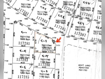 Lands For Sale  in Al Daayen  - Rawdat Al Hamama  -Area Size 1,260 Square Meter