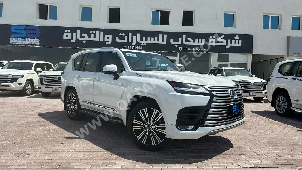 لكزس  ال اكس  600 لكجري  2025  اوتوماتيك  0 كم  6 سلندر  دفع رباعي  اس يو في  أبيض  تحت الضمان