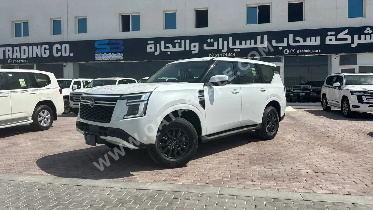 نيسان  باترول  أكس أي  2025  اوتوماتيك  0 كم  6 سلندر  دفع رباعي  اس يو في  أبيض  تحت الضمان