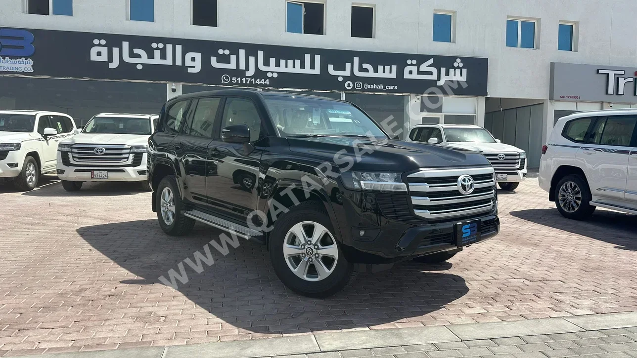 تويوتا  لاند كروزر  جي اكس ار  2024  اوتوماتيك  0 كم  6 سلندر  دفع رباعي  اس يو في  أسود  تحت الضمان