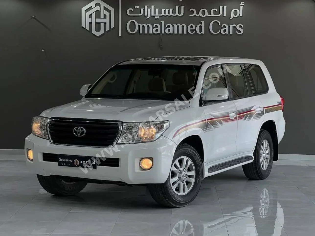 تويوتا  لاند كروزر  جي اكس ار  2013  اوتوماتيك  463,000 كم  8 سلندر  دفع رباعي  اس يو في  أبيض