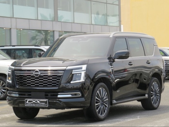 Nissan  Patrol  Platinum turbo  2025  Automatic  25,000 Km  6 Cylinder  Four Wheel Drive (4WD)  SUV  Black  With Warranty