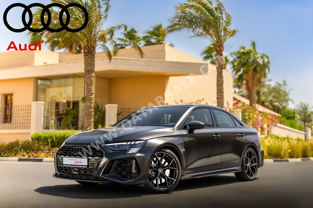 Audi  RS  3  2024  Automatic  8,000 Km  5 Cylinder  All Wheel Drive (AWD)  Sedan  Black Matte  With Warranty