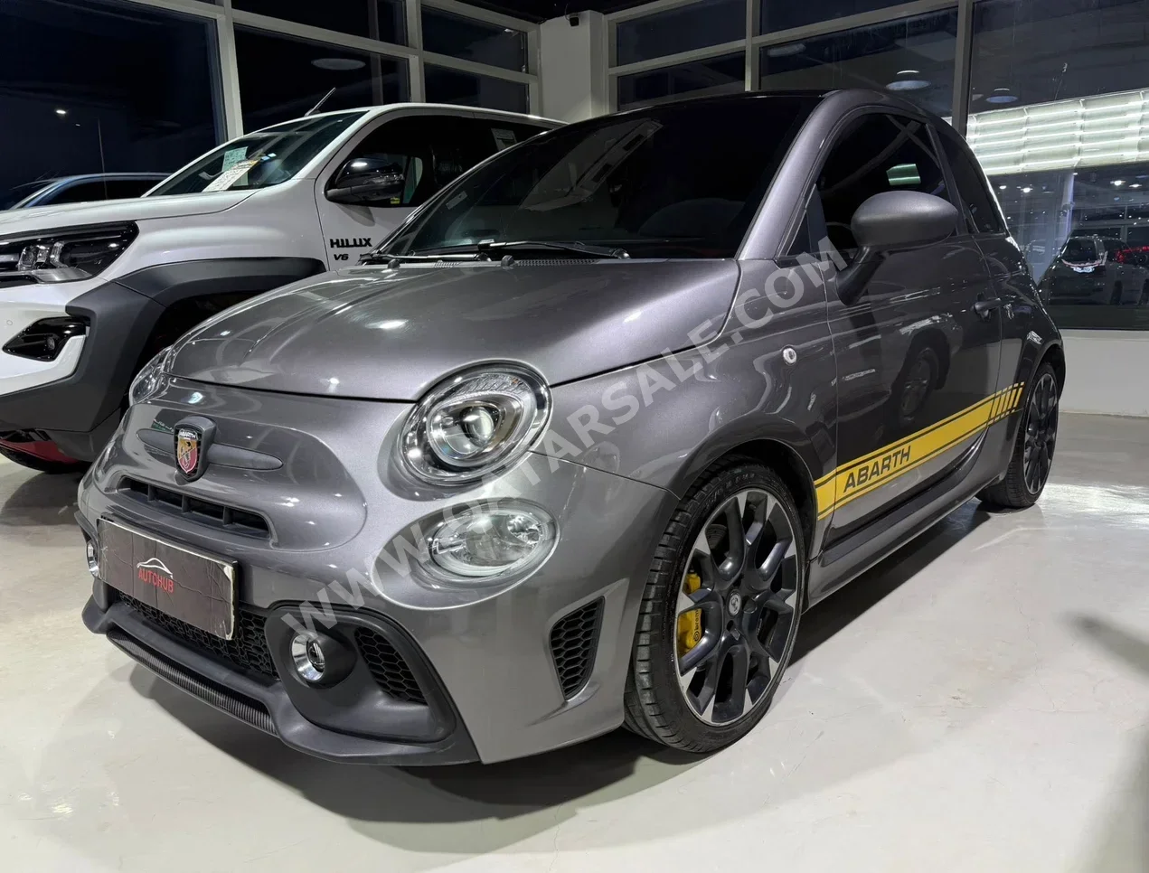 Fiat  695  Abarth  2024  Automatic  24,000 Km  4 Cylinder  Front Wheel Drive (FWD)  Hatchback  Gray  With Warranty