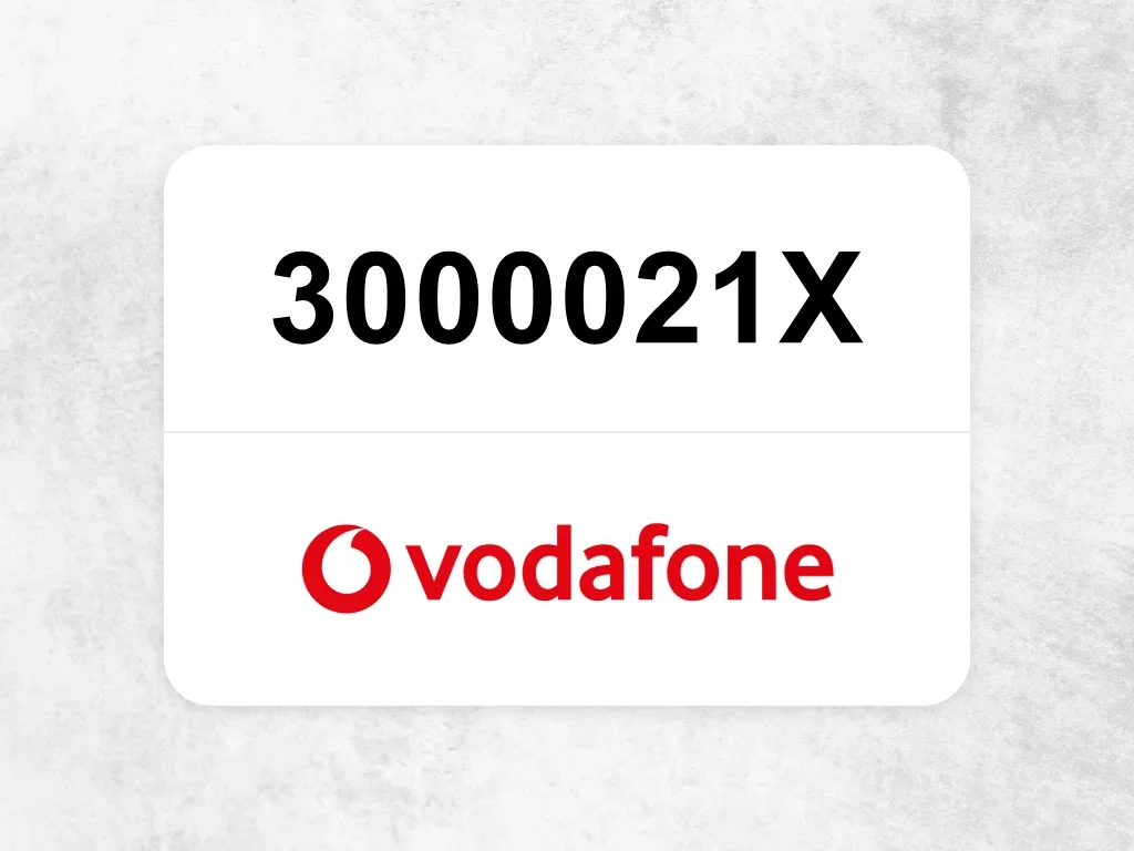 جوال فودافون  3000021X