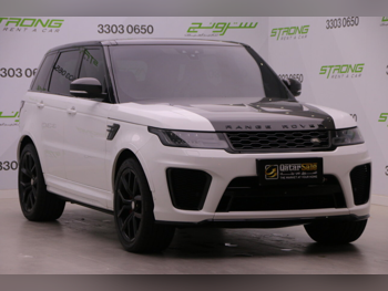 Land Rover  Range Rover  Sport SVR  2018  Automatic  118,000 Km  8 Cylinder  Four Wheel Drive (4WD)  SUV  White