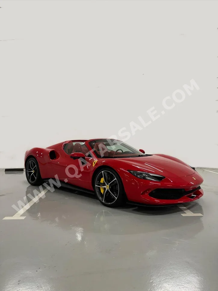 فيراري  296  جي تي اس  2025  اوتوماتيك  1,000 كم  6 سلندر  دفع خلفي  كوبيه \ سبورت  أحمر  تحت الضمان