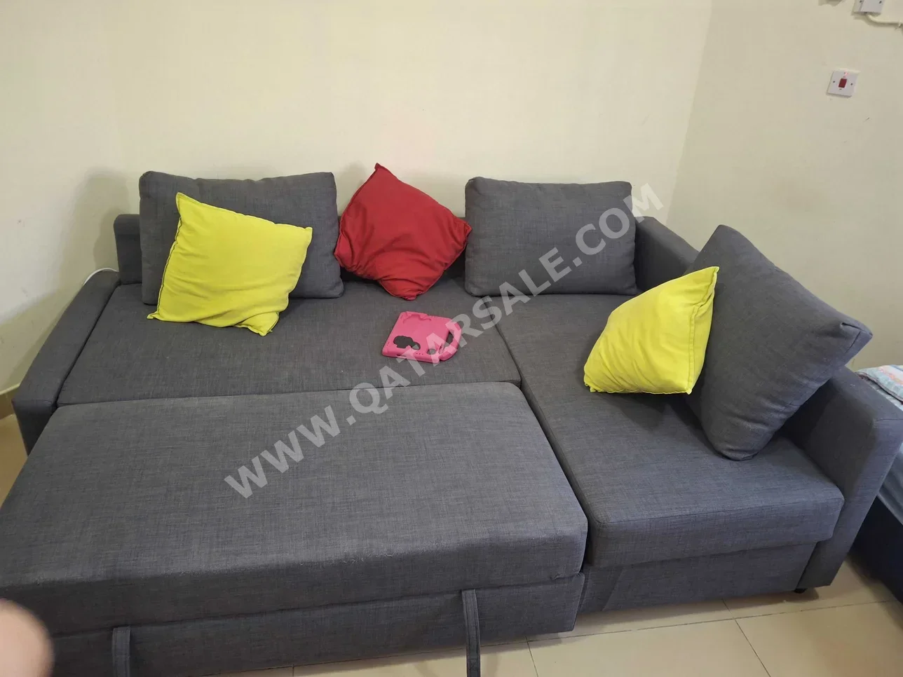 Sofas, Couches & Chairs L shape  - Fabric  - Blue  - Sofa Bed