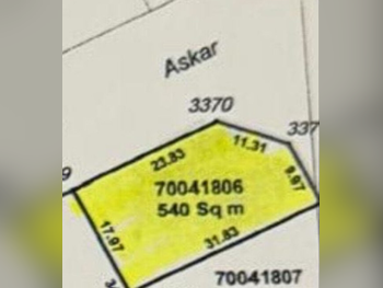 Lands For Sale  in Al Daayen  - Al Khisah  -Area Size 540 Square Meter