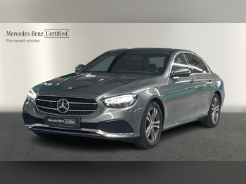 Mercedes-Benz  E-Class  200  2023  Automatic  58,000 Km  4 Cylinder  Rear Wheel Drive (RWD)  Sedan  Gray  With Warranty