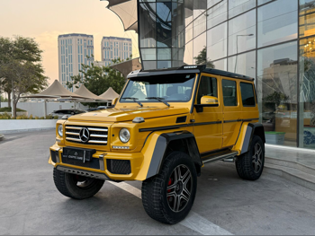 مرسيدس - بنز  جي - كلاس  500 4x4  2016  اوتوماتيك  15,000 كم  8 سلندر  دفع رباعي  اس يو في  أصفر