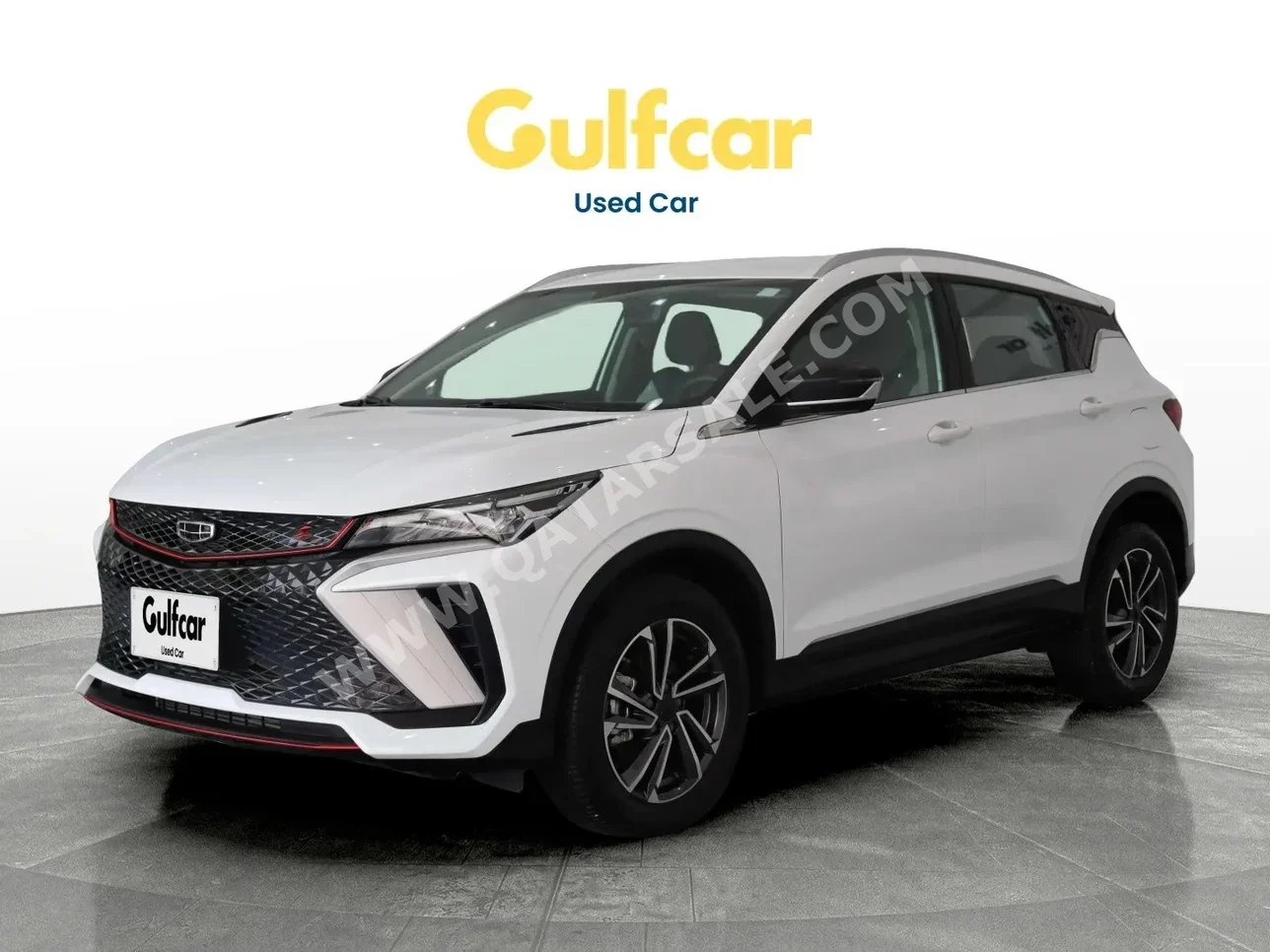 Geely  Coolray  2024  Automatic  47,071 Km  4 Cylinder  Front Wheel Drive (FWD)  SUV  White  With Warranty