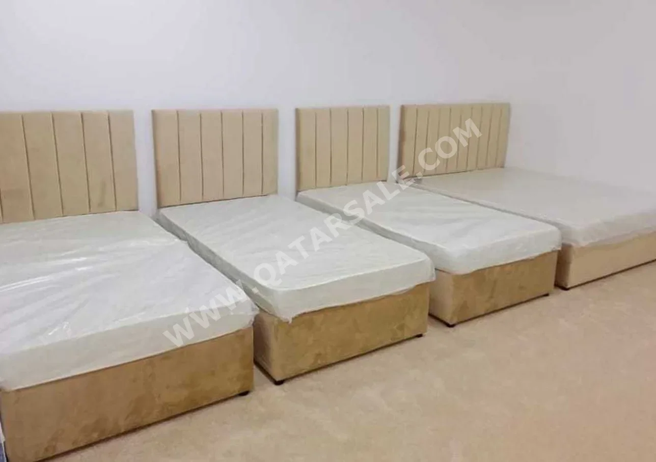 Beds - Single  - Brown  - Mattress Included