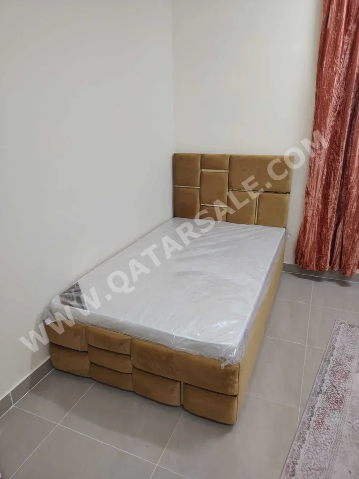 Beds - Single  - Yellow  - Mattress Included